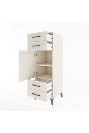 Hyperion Dolap 2 Raflı 4 Çekmeceli Tek Kapaklı 44x44x134 Aytaşı-Aytaşı