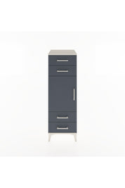 Hyperion Dolap 2 Raflı 4 Çekmeceli Tek Kapaklı 44x44x134 Aytaşı-Antrasit