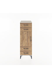 Hyperion Dolap 2 Raflı 4 Çekmeceli Tek Kapaklı 44x44x134 Aytaşı-Çam