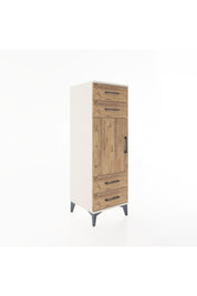 Hyperion Dolap 2 Raflı 4 Çekmeceli Tek Kapaklı 44x44x134 Aytaşı-Çam