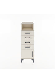 Hyperion Dolap Tek Raflı 4 Çekmeceli Tek Kapaklı 44x44x134 Aytaşı-Aytaşı