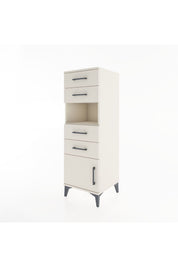 Hyperion Dolap Tek Raflı 4 Çekmeceli Tek Kapaklı 44x44x134 Aytaşı-Aytaşı