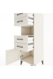 Hyperion Dolap Tek Raflı 4 Çekmeceli Tek Kapaklı 44x44x134 Aytaşı-Aytaşı