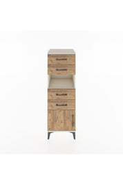 Hyperion Dolap Tek Raflı 4 Çekmeceli Tek Kapaklı 44x44x134 Aytaşı-Çam