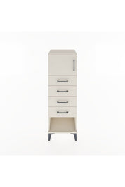 Hyperion Dolap Tek Raflı 4 Çekmeceli Tek Kapaklı 44x44x134 Aytaşı-Aytaşı