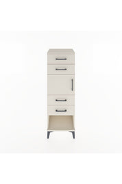 Hyperion Dolap Tek Raflı 4 Çekmeceli Tek Kapaklı 44x44x134 Aytaşı-Aytaşı