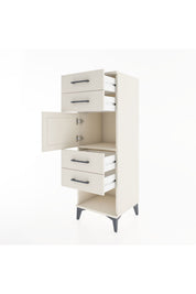 Hyperion Dolap Tek Raflı 4 Çekmeceli Tek Kapaklı 44x44x134 Aytaşı-Aytaşı