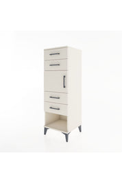 Hyperion Dolap Tek Raflı 4 Çekmeceli Tek Kapaklı 44x44x134 Aytaşı-Aytaşı