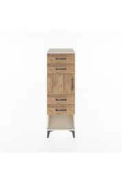 Hyperion Dolap Tek Raflı 4 Çekmeceli Tek Kapaklı 44x44x134