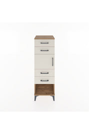 Hyperion Dolap Tek Raflı 4 Çekmeceli Tek Kapaklı 44x44x134 Çam-Aytaşı