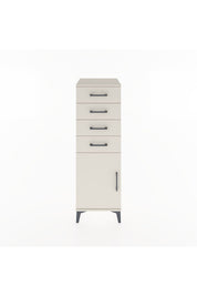 Hyperion Dolap Tek Raflı 4 Çekmeceli Tek Kapaklı 44x44x134 Aytaşı-Aytaşı