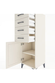 Hyperion Dolap Tek Raflı 4 Çekmeceli Tek Kapaklı 44x44x134 Aytaşı-Aytaşı