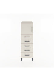 Hyperion Dolap Tek Raflı 5 Çekmeceli Tek Kapaklı 44x44x134 Aytaşı-Aytaşı