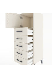 Hyperion Dolap Tek Raflı 5 Çekmeceli Tek Kapaklı 44x44x134 Aytaşı-Aytaşı