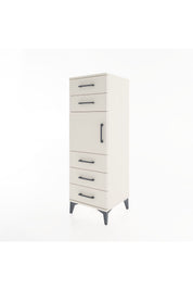Hyperion Dolap Tek Raflı 5 Çekmeceli Tek Kapaklı 44x44x134 Aytaşı-Aytaşı