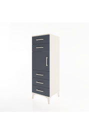 Hyperion Dolap Tek Raflı 5 Çekmeceli Tek Kapaklı 44x44x134