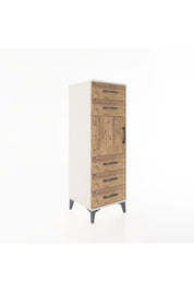 Hyperion Dolap Tek Raflı 5 Çekmeceli Tek Kapaklı 44x44x134 Aytaşı-Çam