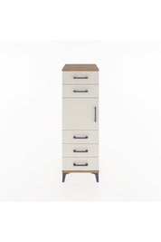 Hyperion Dolap Tek Raflı 5 Çekmeceli Tek Kapaklı 44x44x134 Çam-Aytaşı