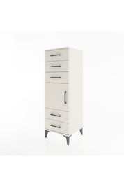 Hyperion Dolap Tek Raflı 5 Çekmeceli Tek Kapaklı 44x44x134 Aytaşı-Aytaşı