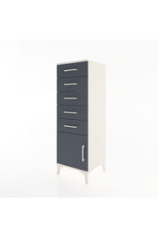 Hyperion Dolap 5 Çekmeceli Tek Kapaklı 44x44x134 - S49M067V2B