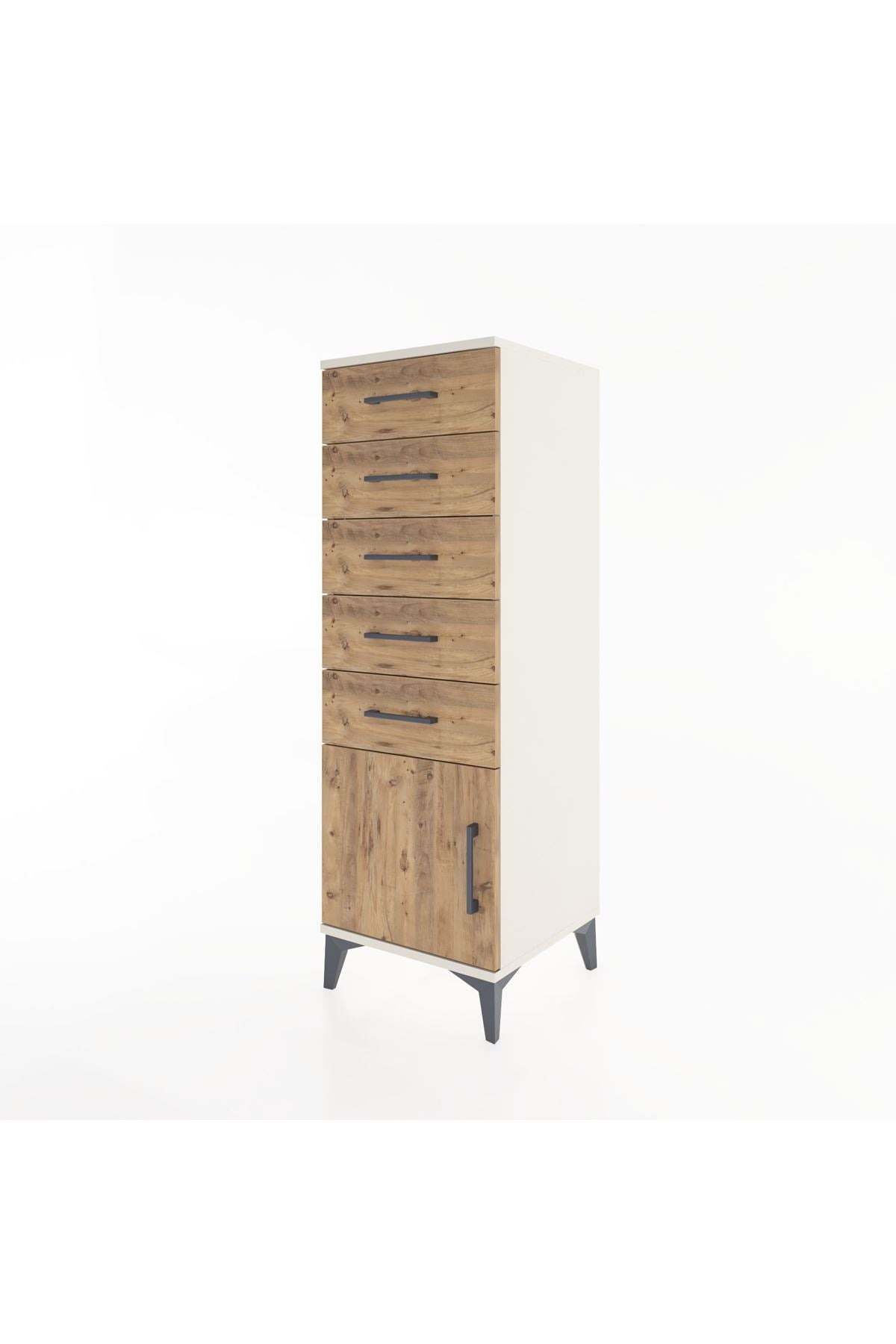 Hyperion Dolap 5 Çekmeceli Tek Kapaklı 44x44x134 - S49M067V3B