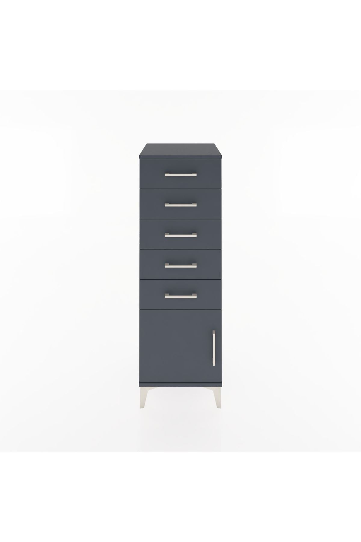 Hyperion Dolap 5 Çekmeceli Tek Kapaklı 44x44x134 - S49M067V5B