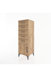 Hyperion Dolap 5 Çekmeceli Tek Kapaklı 44x44x134 - S49M067V9B