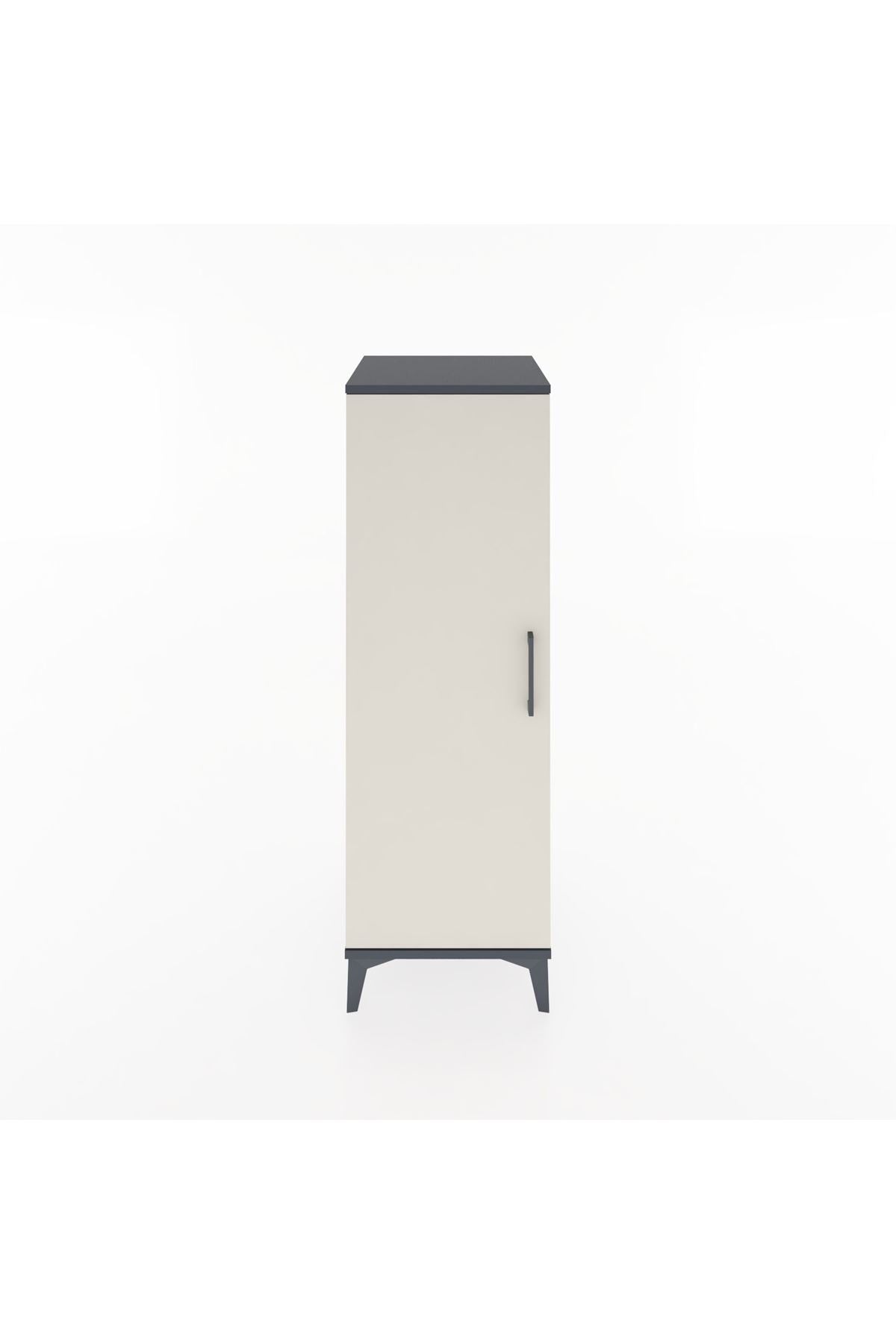 Hyperion Dolap Tek Kapaklı Tek Askılı 44x44x134 - S49M068V4B