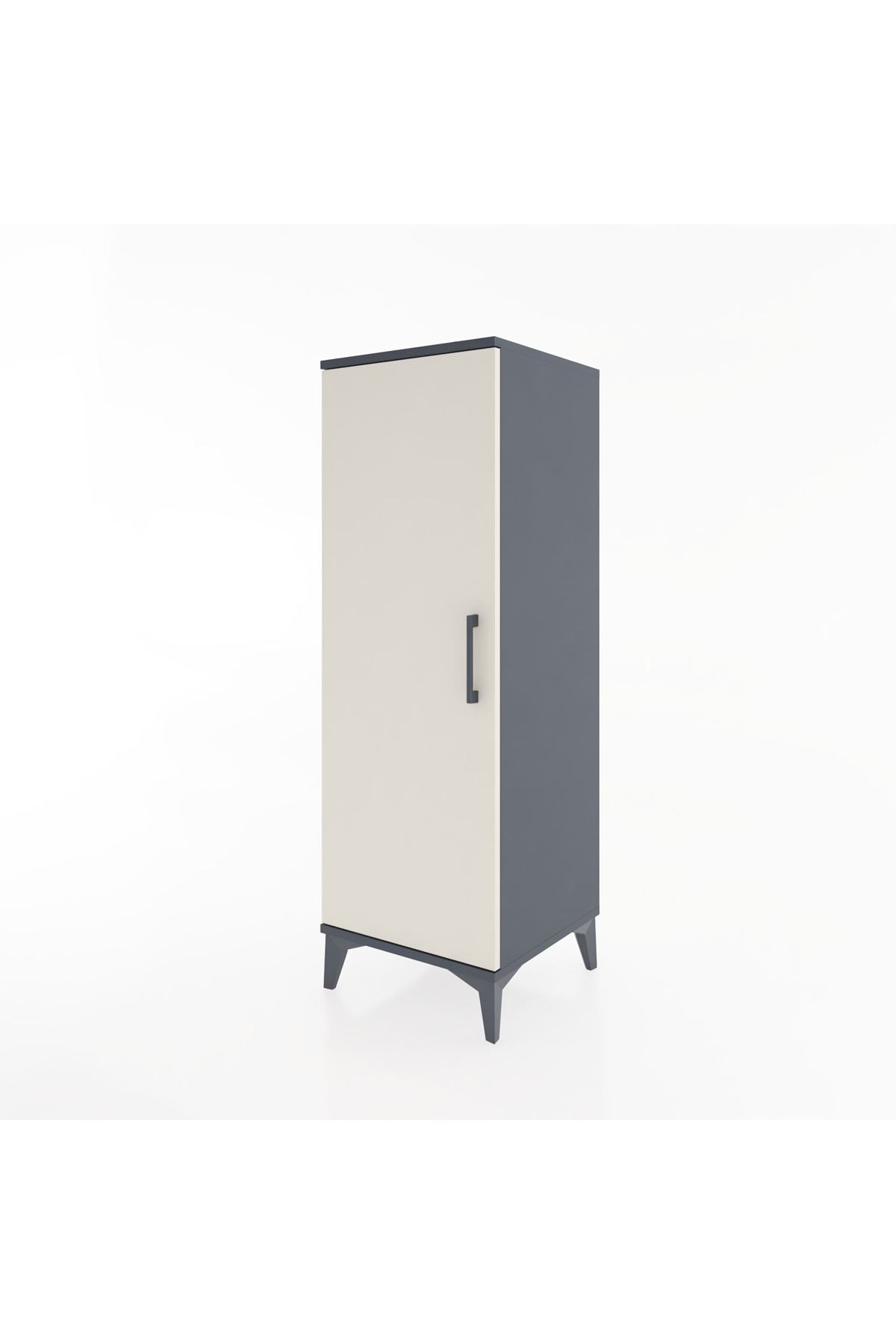 Hyperion Dolap Tek Kapaklı Tek Askılı 44x44x134 - S49M068V4B