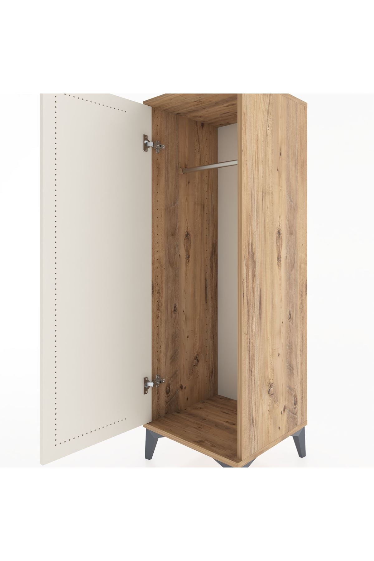 Hyperion Dolap Tek Kapaklı Tek Askılı 44x44x134 - S49M068V7B