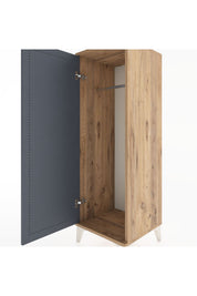 Hyperion Dolap Tek Kapaklı Tek Askılı 44x44x134 - S49M068V8B