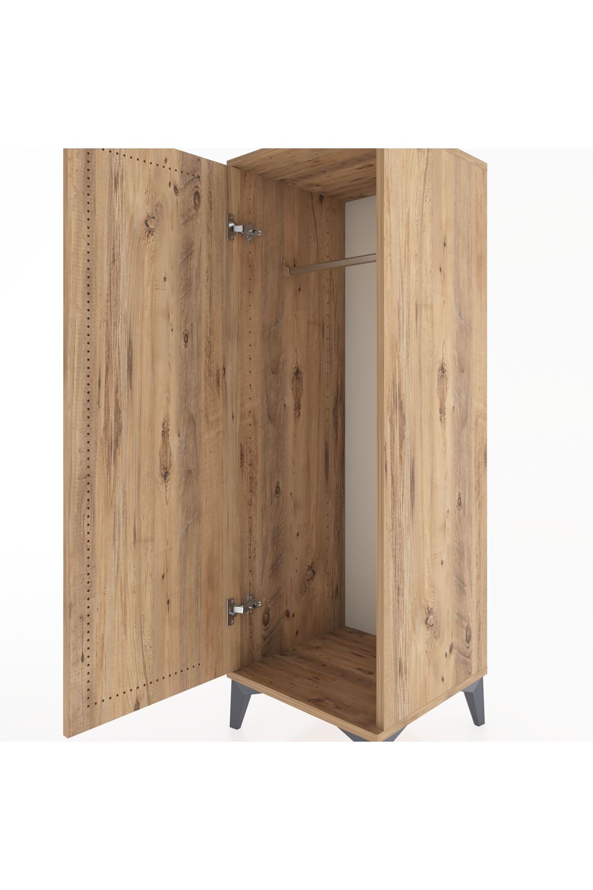 Hyperion Dolap Tek Kapaklı Tek Askılı 44x44x134 - S49M068V9B