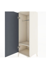 Hyperion Dolap Tek Raflı Tek Kapaklı Tek Askılı 44x44x134 Aytaşı-Antrasit