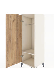 Hyperion Dolap Tek Raflı Tek Kapaklı Tek Askılı 44x44x134 Aytaşı-Çam