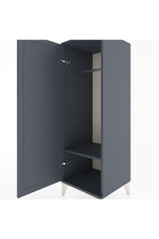 Hyperion Dolap Tek Raflı Tek Kapaklı Tek Askılı 44x44x134 Antrasit-Antrasit