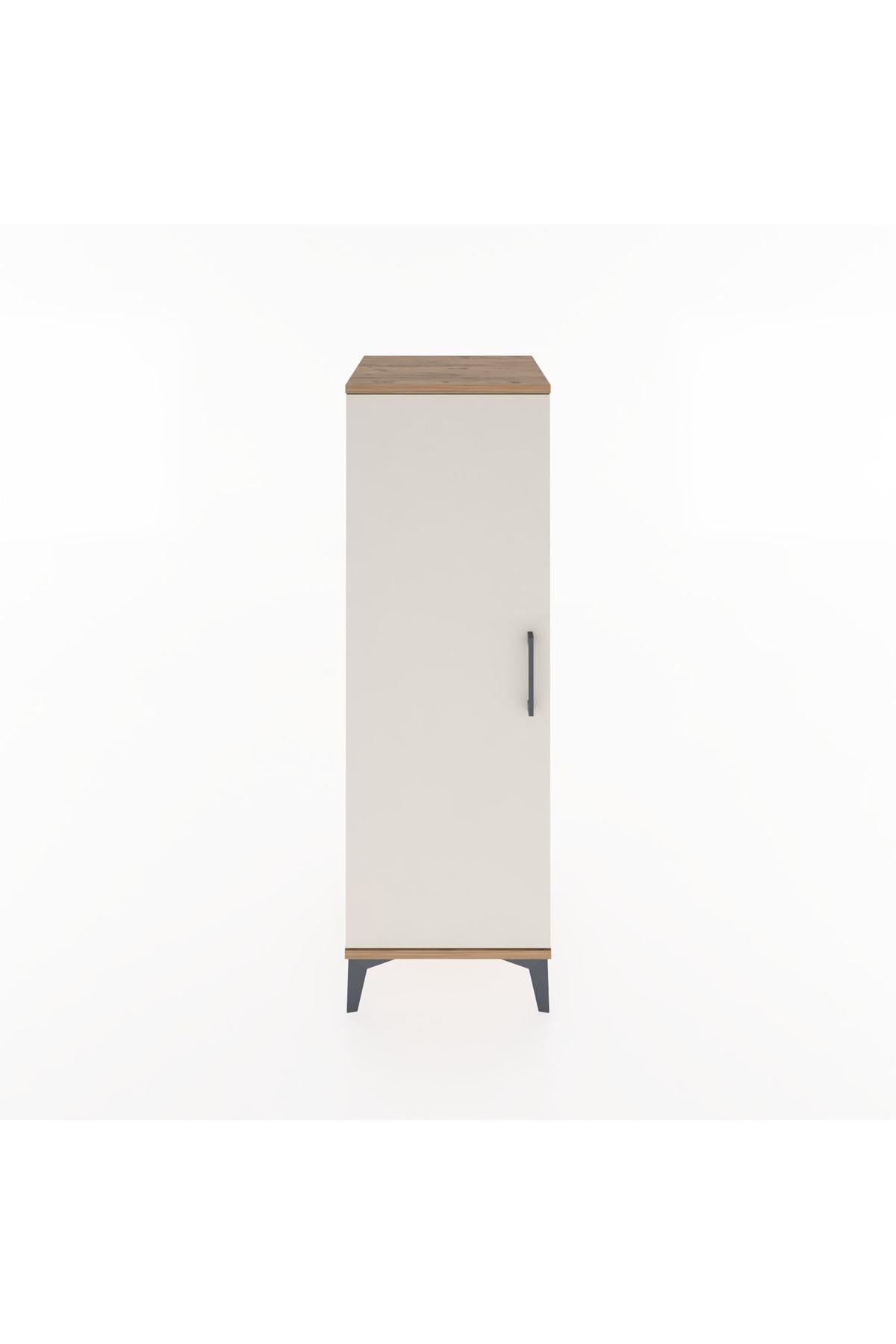 Hyperion Dolap Tek Raflı Tek Kapaklı Tek Askılı 44x44x134 Çam-Aytaşı