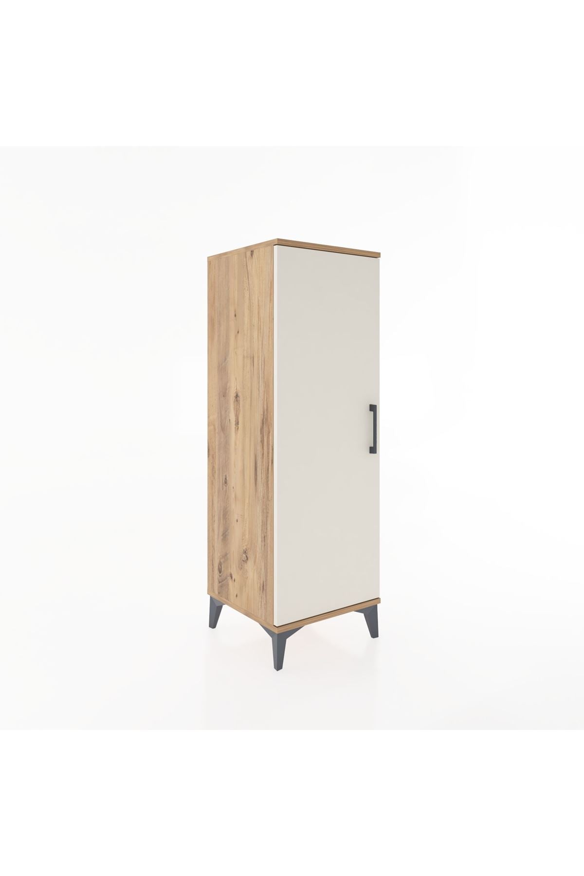 Hyperion Dolap Tek Raflı Tek Kapaklı Tek Askılı 44x44x134 Çam-Aytaşı
