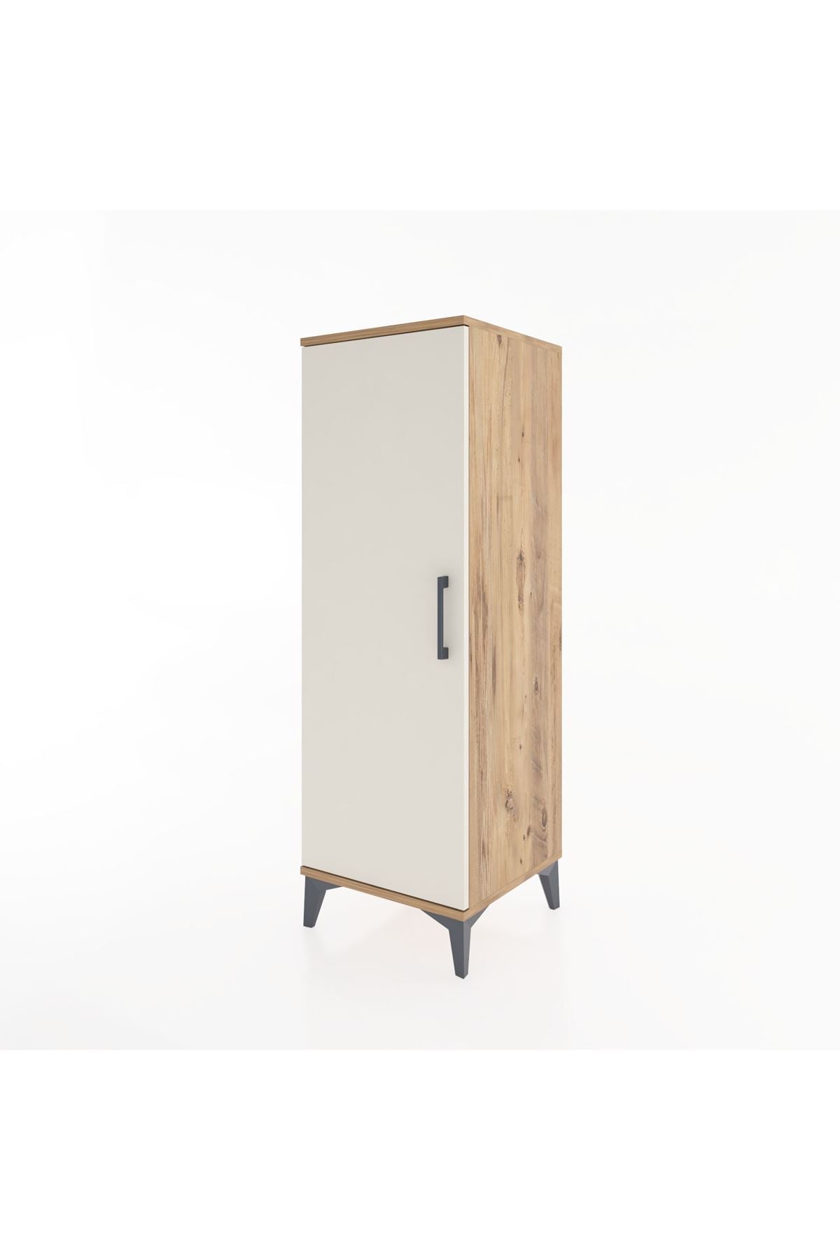 Hyperion Dolap Tek Raflı Tek Kapaklı Tek Askılı 44x44x134 Çam-Aytaşı