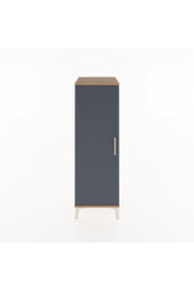 Hyperion Dolap Tek Raflı Tek Kapaklı Tek Askılı 44x44x134 Çam-Antrasit