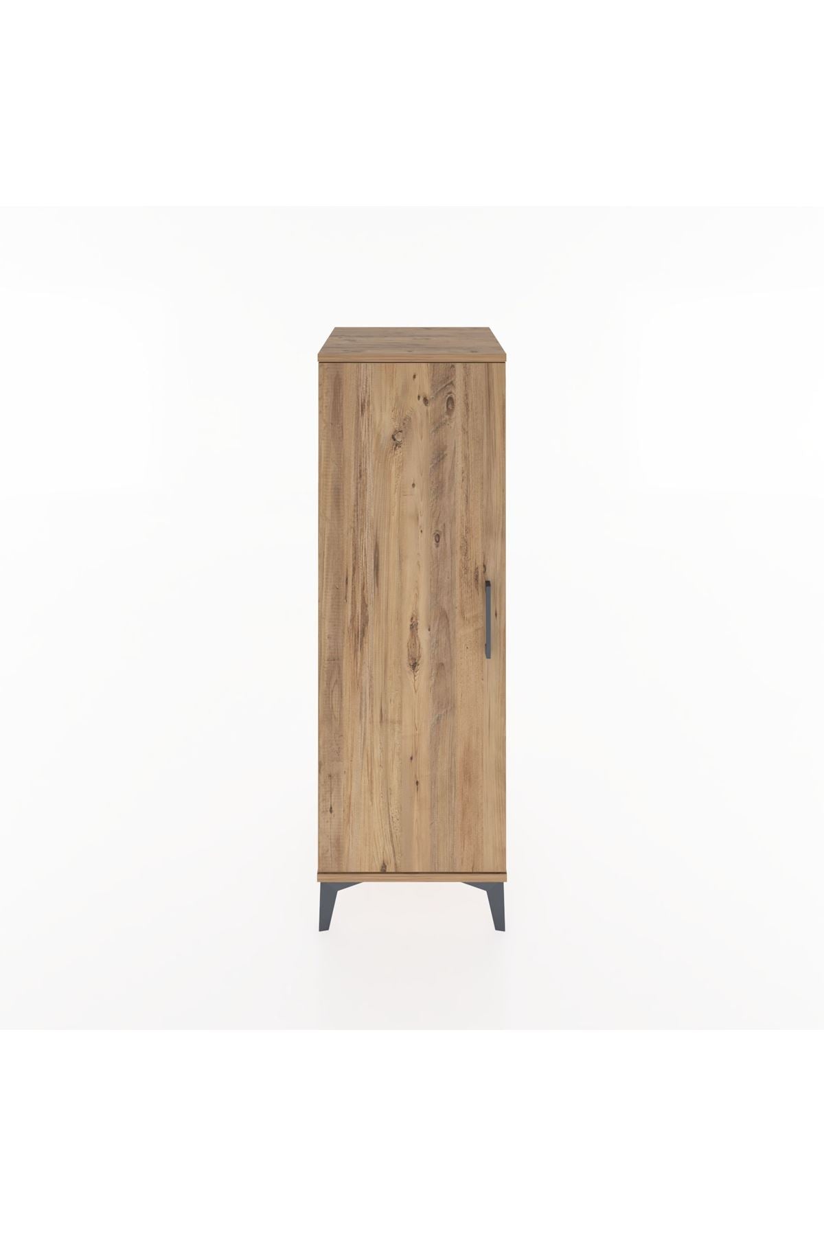 Hyperion Dolap Tek Raflı Tek Kapaklı Tek Askılı 44x44x134 Çam-Çam