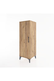 Hyperion Dolap Tek Raflı Tek Kapaklı Tek Askılı 44x44x134 Çam-Çam