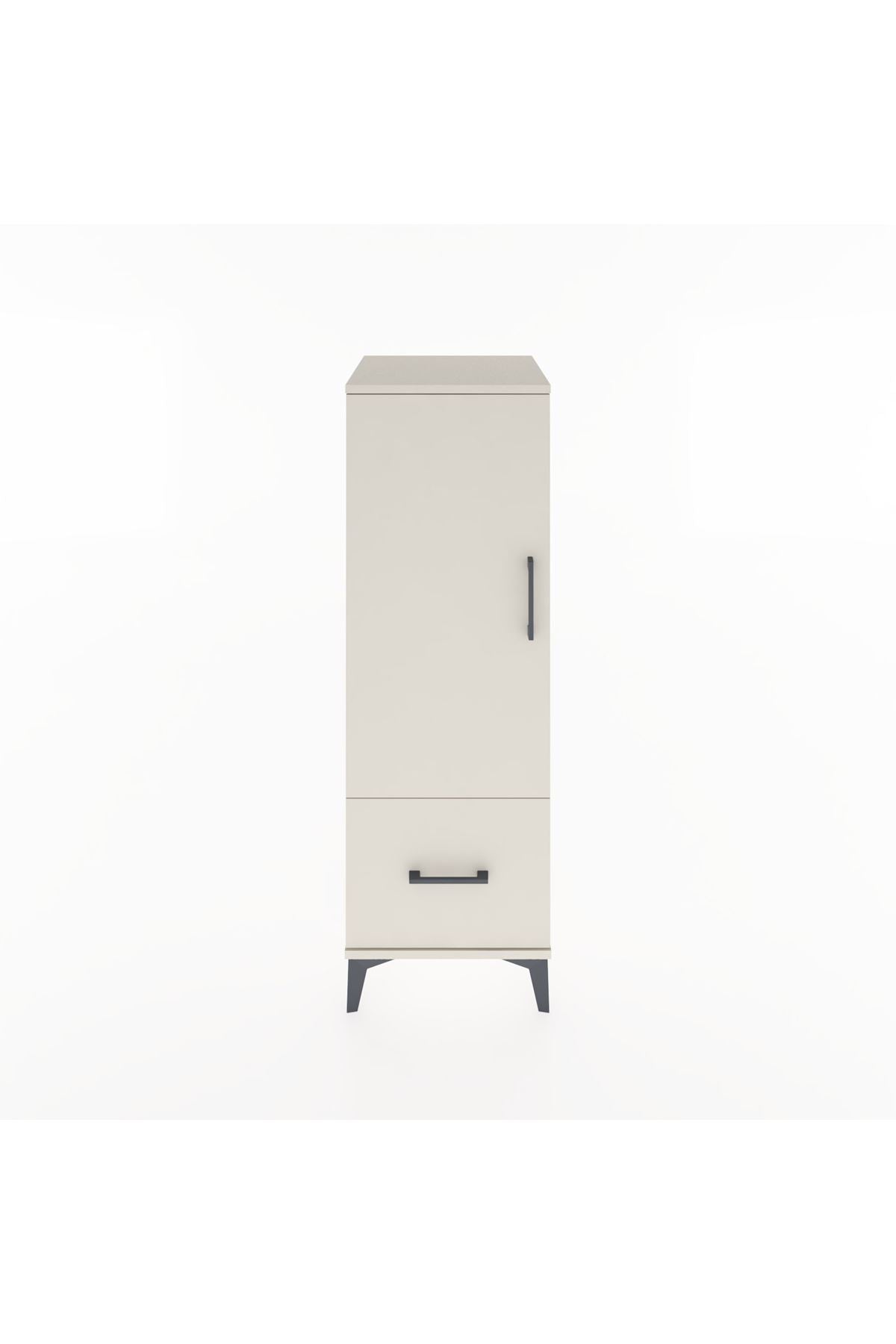 Hyperion Dolap Tek Raflı Tek Çekmeceli Tek Askılı 44x44x134 Aytaşı-Aytaşı
