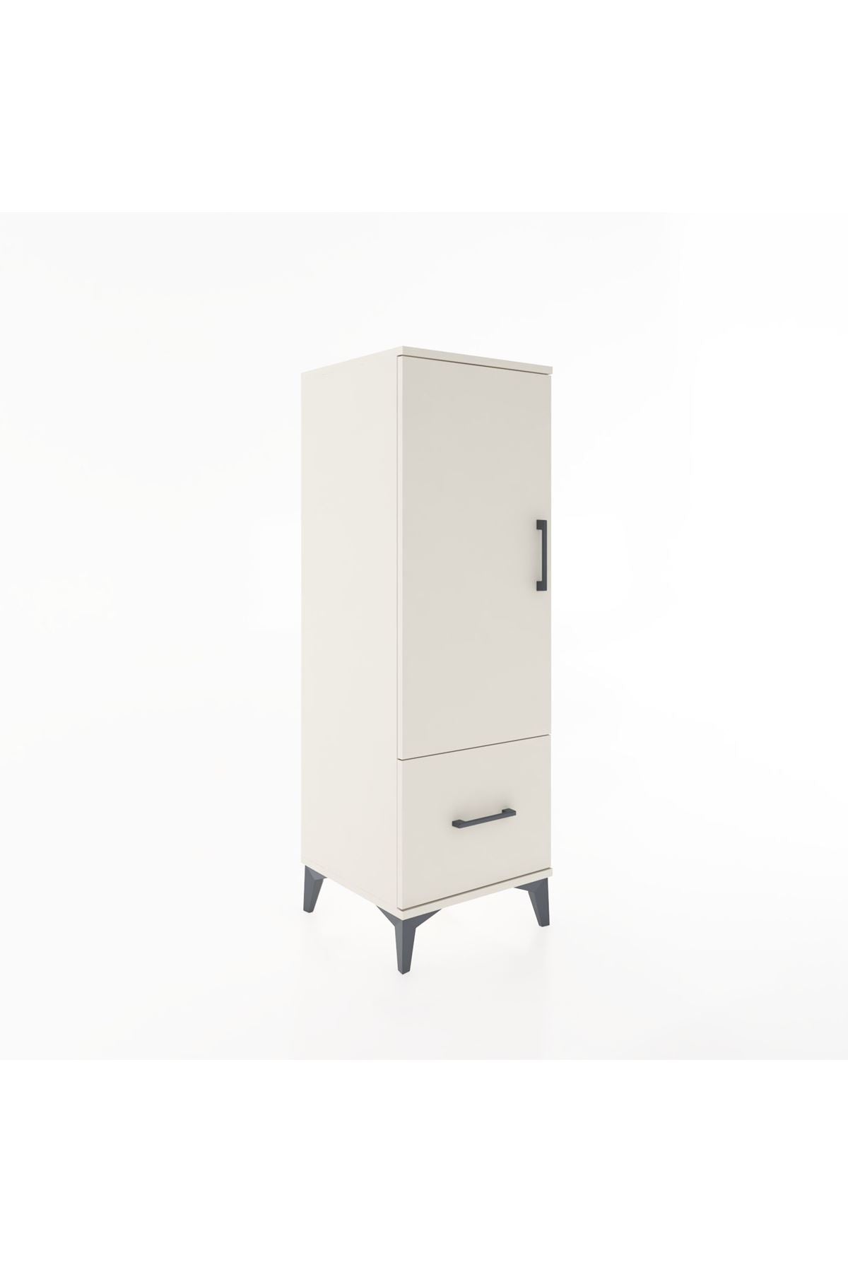 Hyperion Dolap Tek Raflı Tek Çekmeceli Tek Askılı 44x44x134 Aytaşı-Aytaşı