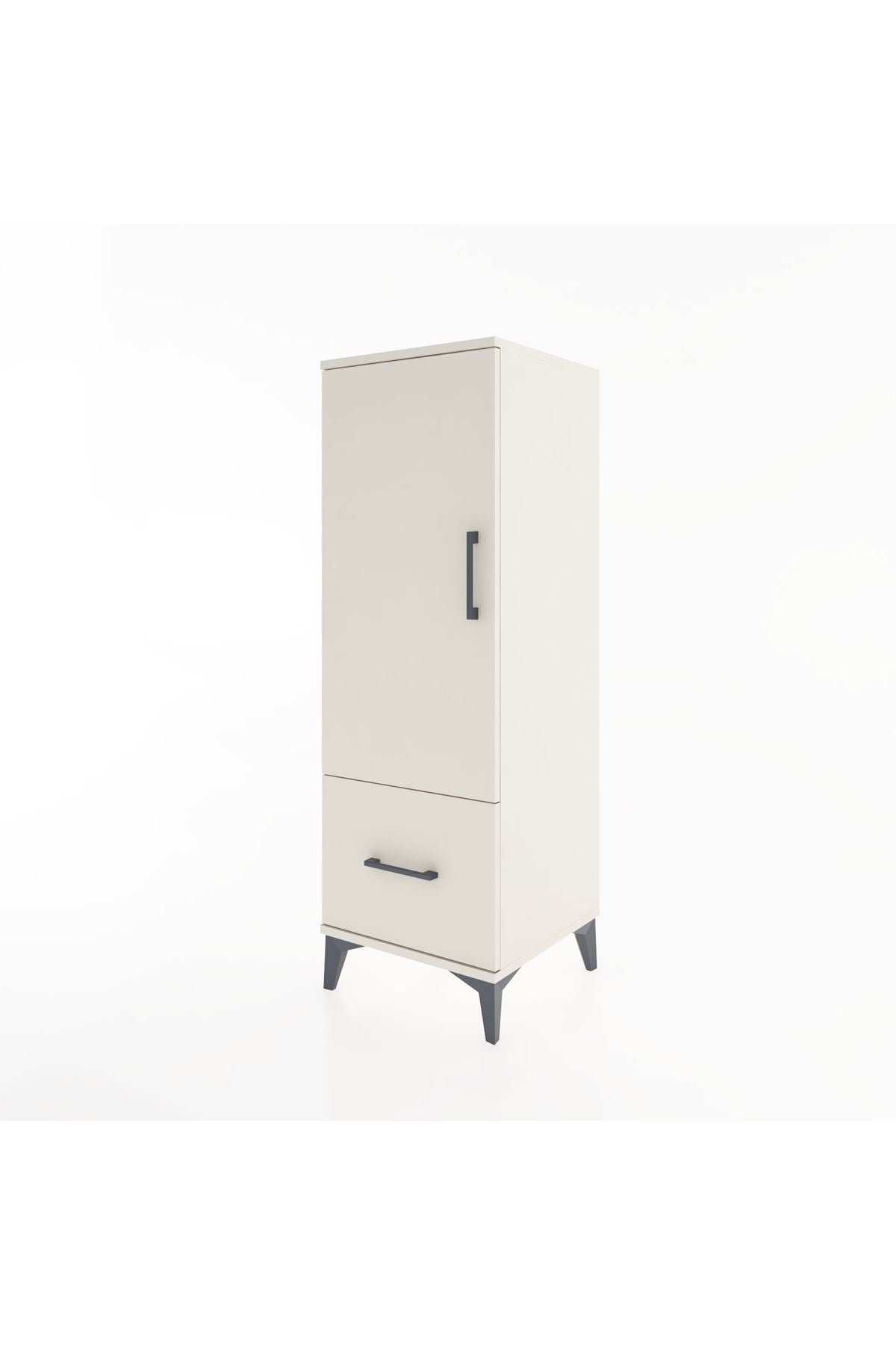 Hyperion Dolap Tek Raflı Tek Çekmeceli Tek Askılı 44x44x134 Aytaşı-Aytaşı