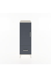 Hyperion Dolap Tek Raflı Tek Çekmeceli Tek Askılı 44x44x134 Aytaşı-Antrasit