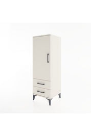 Hyperion Dolap Tek Raflı 2 Çekmeceli Tek Askılı 44x44x134 - S49M071V1B