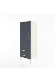 Hyperion Dolap Tek Raflı 2 Çekmeceli Tek Askılı 44x44x134 - S49M071V2B