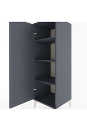 Hyperion Dolap 3 Raflı Tek Kapaklı 44x44x134 Antrasit-Antrasit