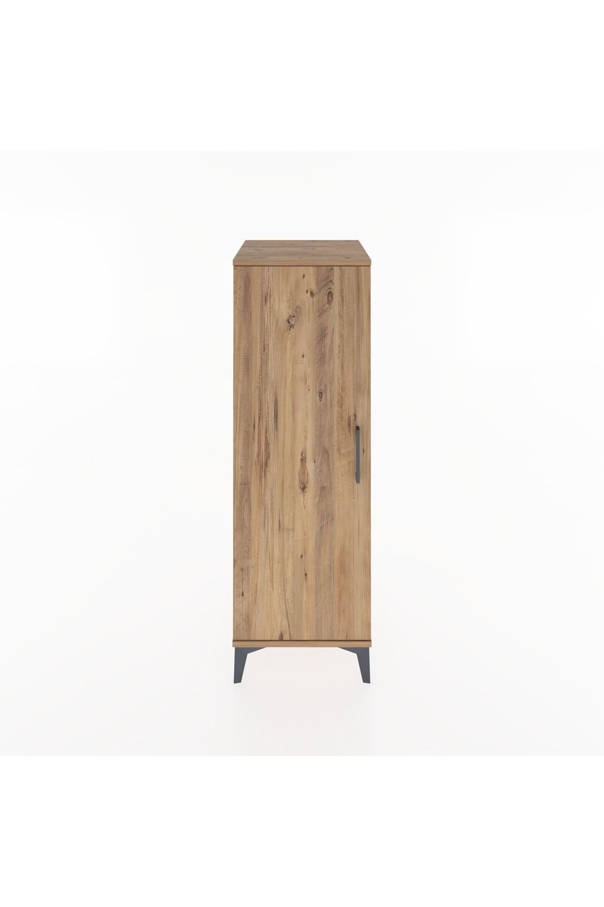 Hyperion Dolap 3 Raflı Tek Kapaklı 44x44x134 Çam-Çam