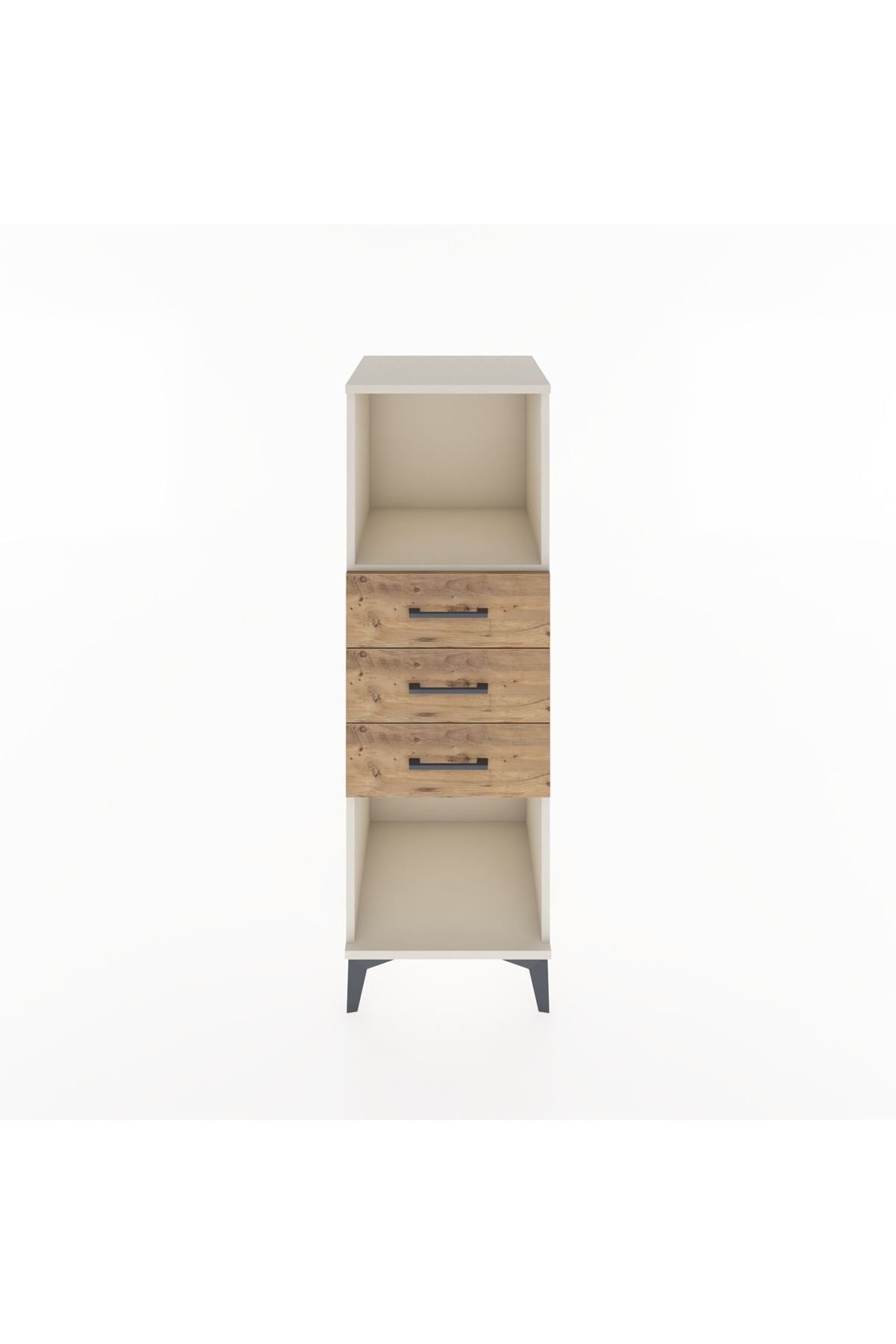 Hyperion Dolap Tek Raflı 3 Çekmeceli 44x44x134 Aytaşı-Çam